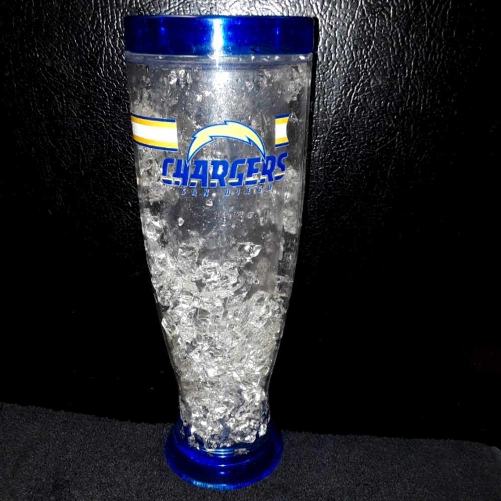 NFL San Diego Chargers Pilsner Crystal Glass